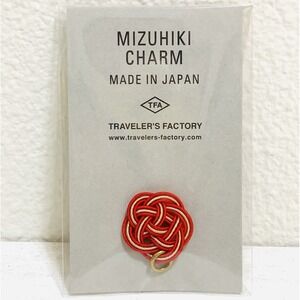 Traveler's Factory Mizuhiki Charm Red JAPAN Traveler's Notebook NEW